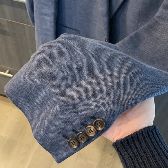 Brunello Cucinelli navy silk blend sports jacket - Picture 5 of 5